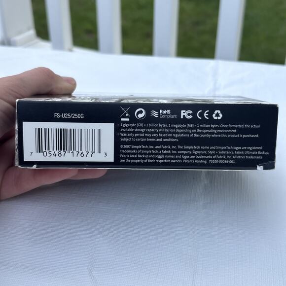 SimpleTech Signature Mini Ice 250 GB External Hard Drive - Picture 6 of 7